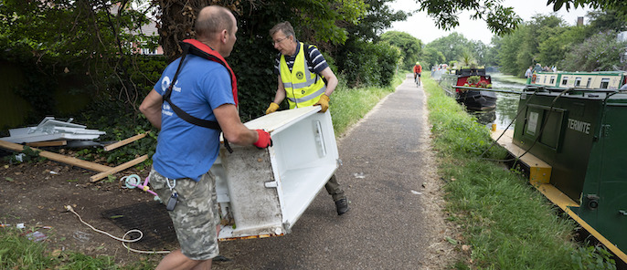 Cleaning up London’s canals and towpaths