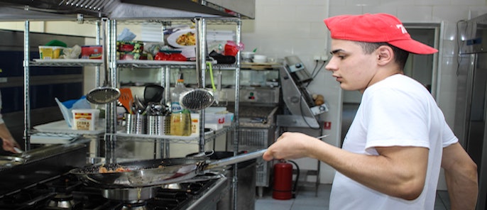 Kitchen skills training for young people in North Kensington