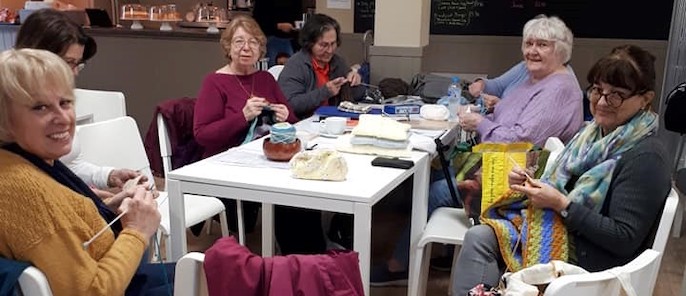 Knitting for local charitable causes and community projects
